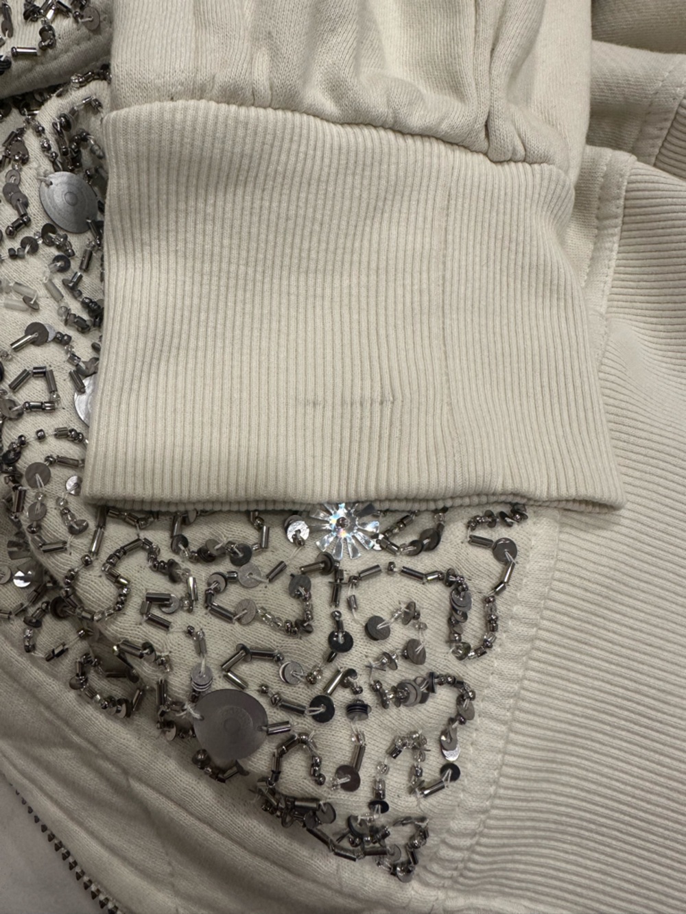 Free People Sparkle Sweatshirt Jacket - Size M - Picture 10 of 10